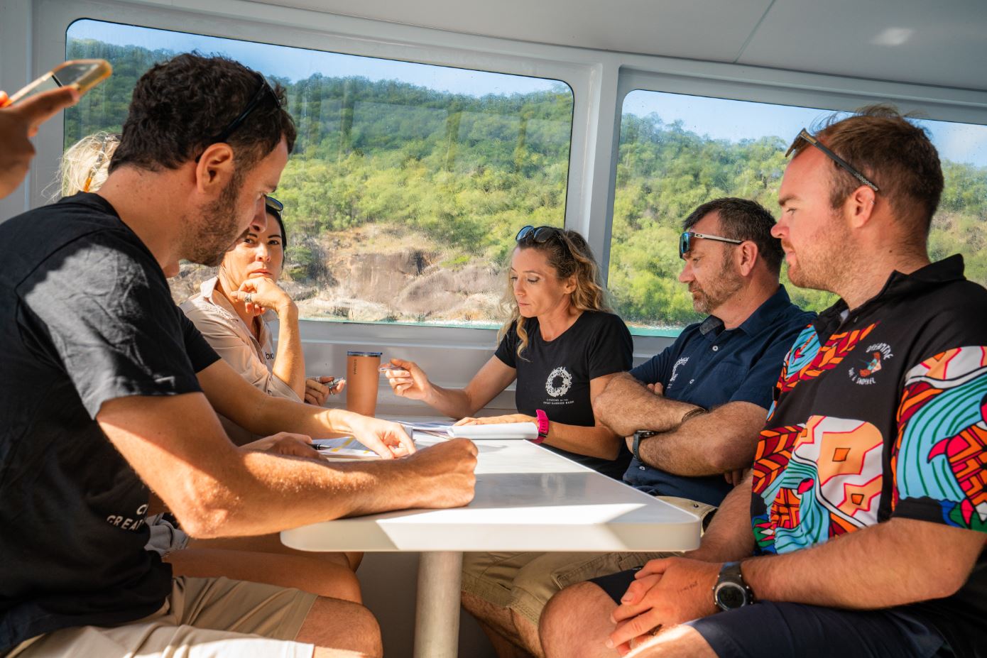 Great Reef Census project team planning the reef surveys 1 Brad Fisher