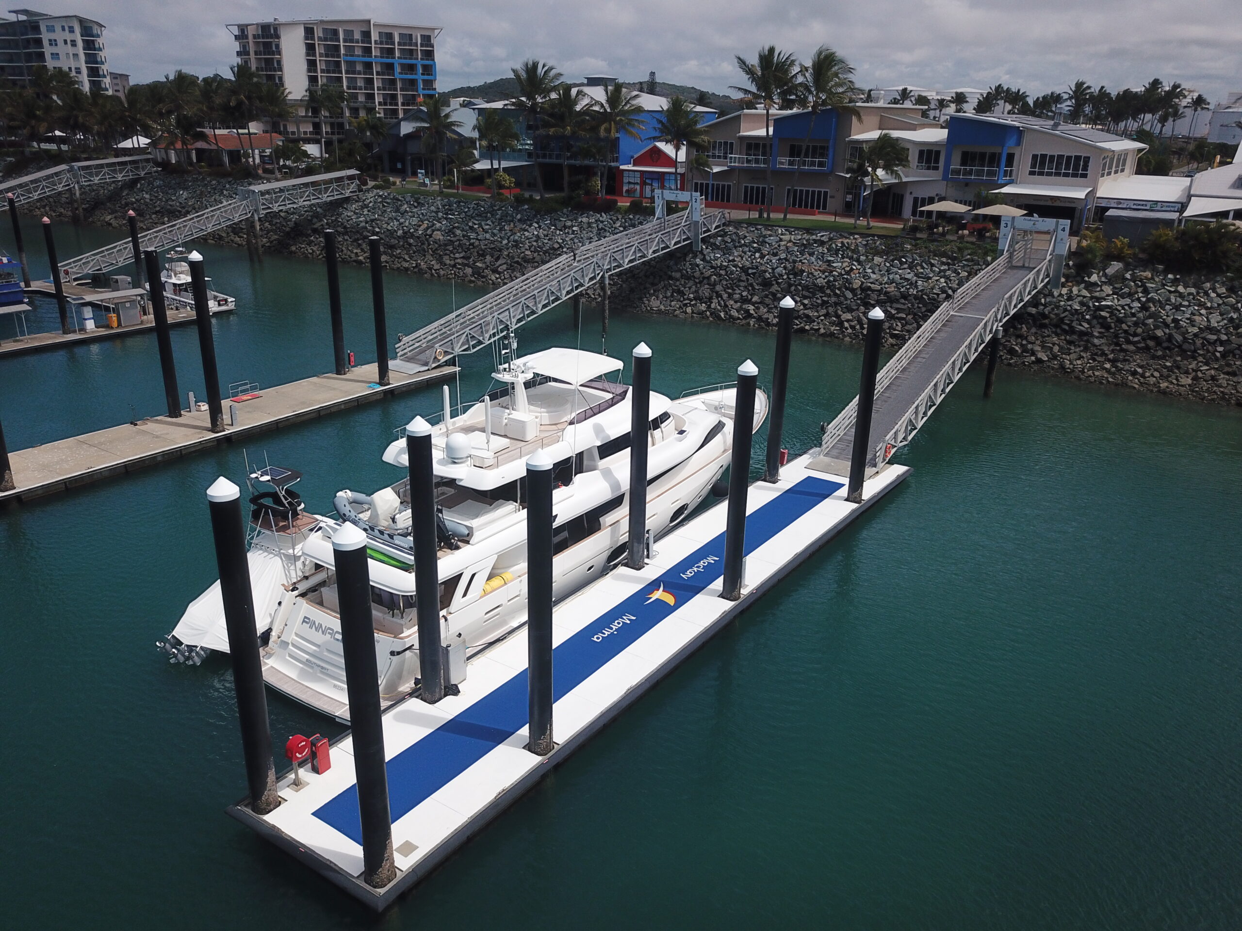 Mackay Marina Unveils first Superyacht Berth Upgrade with Exciting New Features