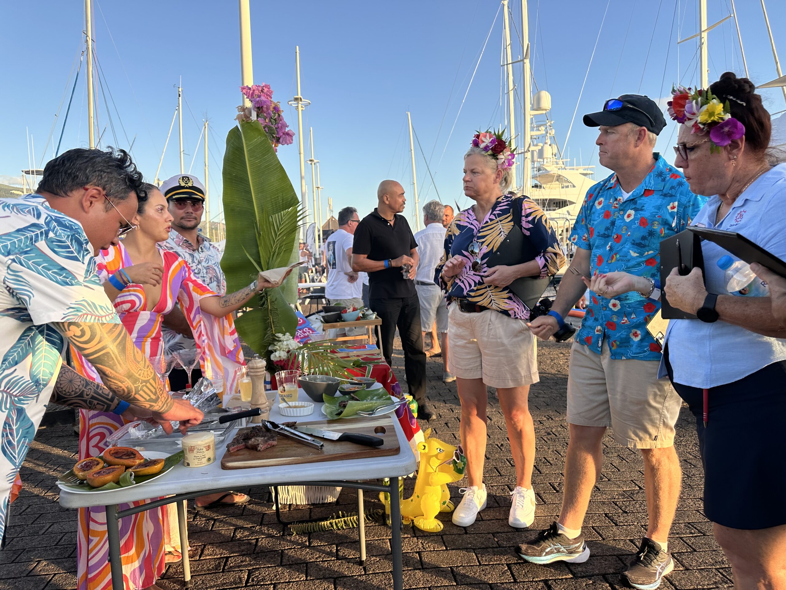Judges scoring MY Babac at the BBQ Cooking Competition