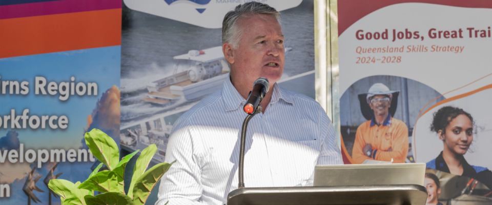 Minister Healey opening 2024 Cairns Maritime Careers & Jobs Expo