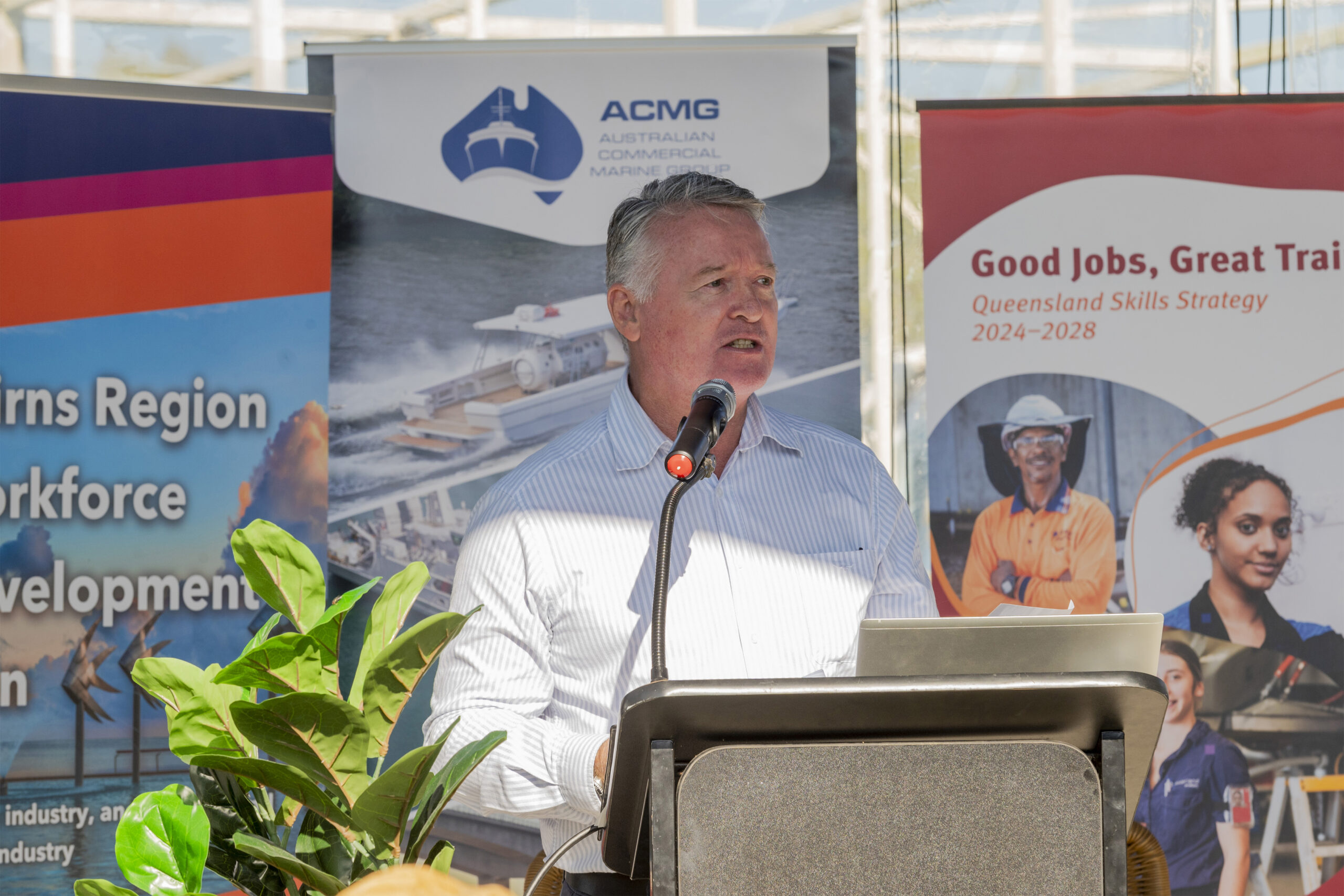Minister Healey opening 2024 Cairns Maritime Careers & Jobs Expo
