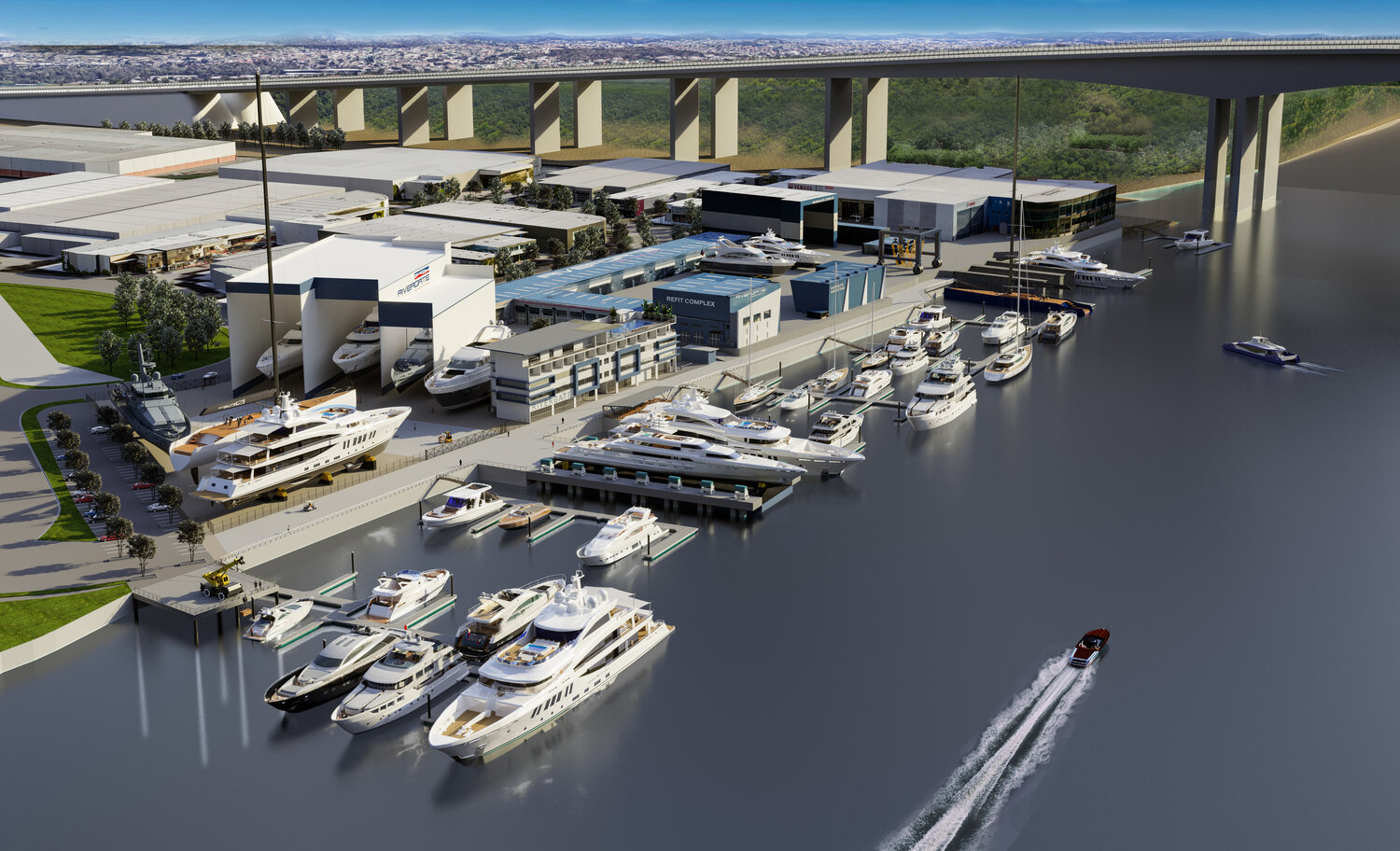 PLANS UNVEILED FOR $200M RIVERGATE SUPERYACHT HUB