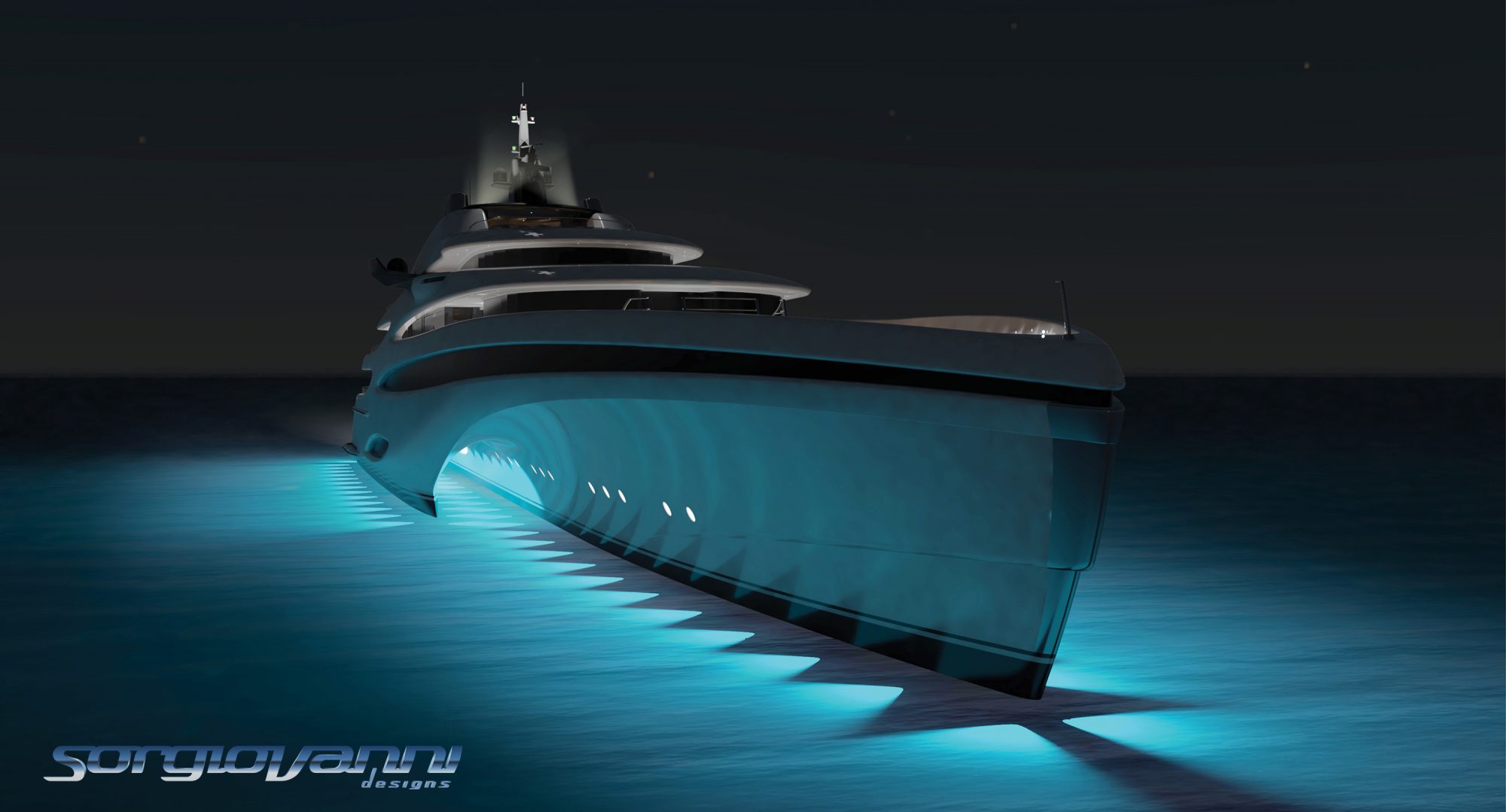 Sorgiovanni Designs & Echo Yachts Unveil 105m Trimaran