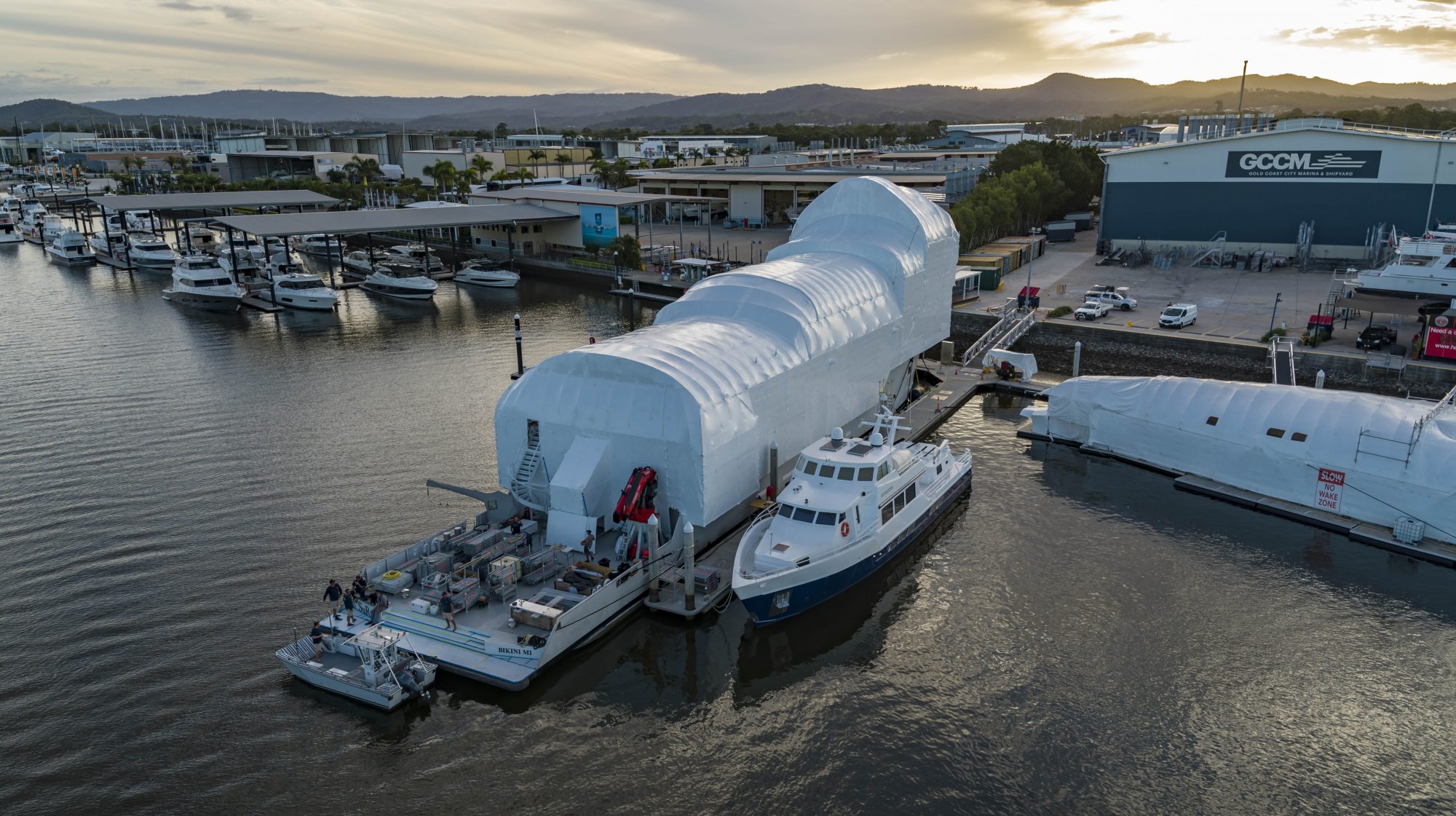 63m SuRi Completes Revolutionary In-Water Refinish